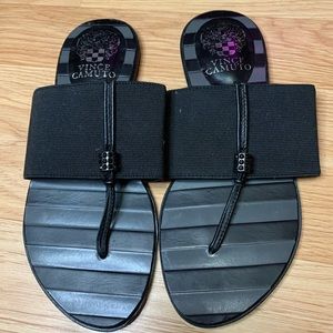 Vince Camuto Black Slip On Flats